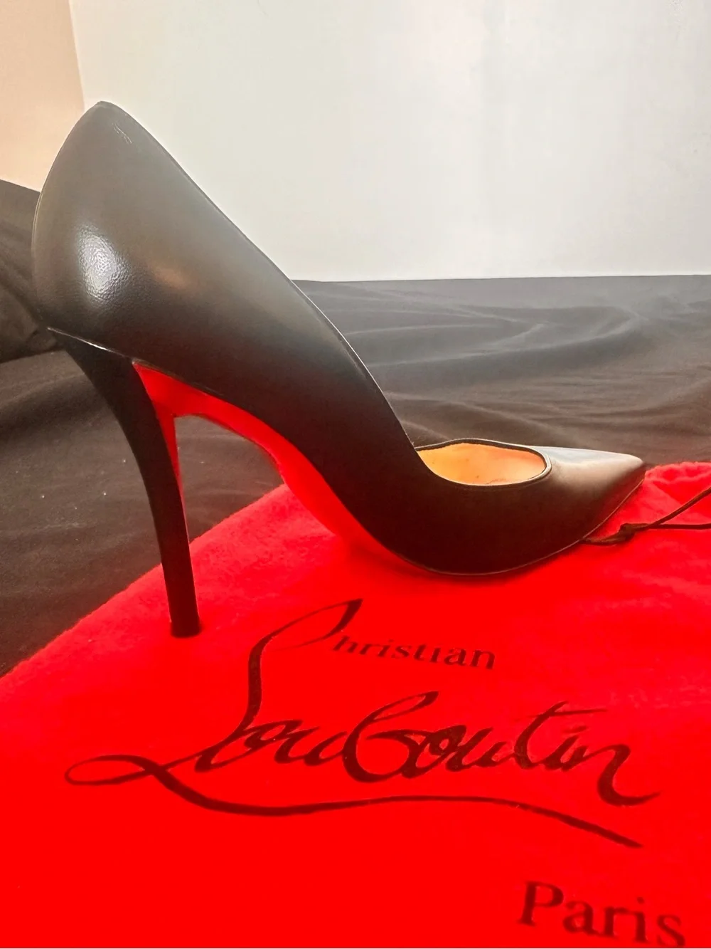 Christian Louboutin Black Leather 